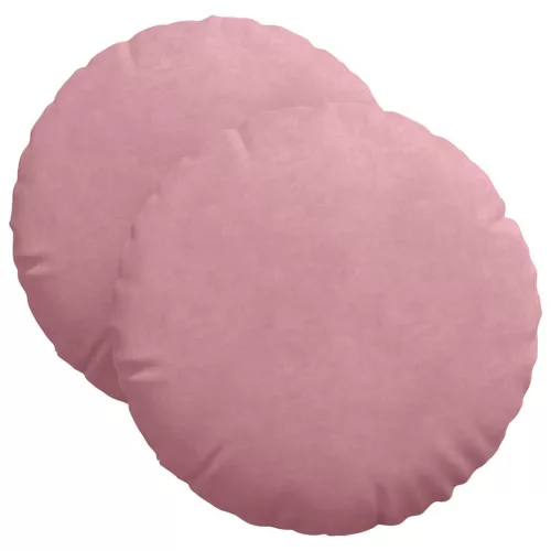 Ülőpárnák 2 pcs Rózsaszín Ø 40 x 13 cm Bársony