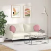 Ülőpárnák 2 pcs Rózsaszín Ø 40 x 13 cm Bársony