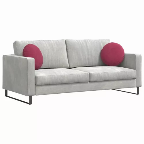 Ülőpárnák 2 pcs Bordó Ø 40 x 13 cm Bársony