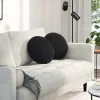 Ülőpárnák 2 pcs Fekete Ø 40 x 13 cm Bársony
