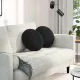 Ülőpárnák 2 pcs Fekete Ø 40 x 13 cm Bársony