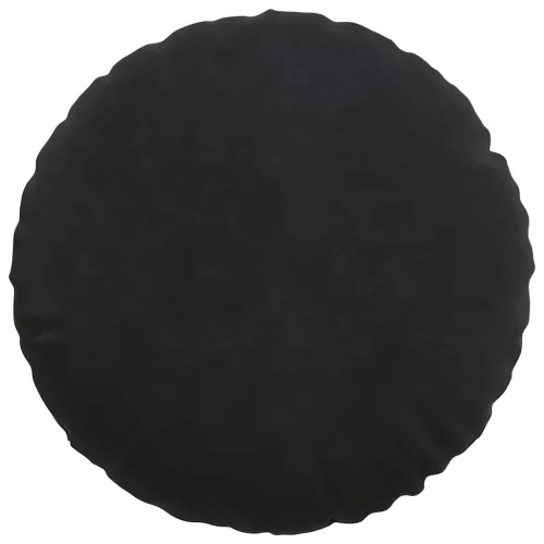 Ülőpárnák 2 pcs Fekete Ø 40 x 13 cm Bársony