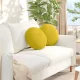Ülőpárnák 2 pcs Sárga Ø 40 x 13 cm Bársony