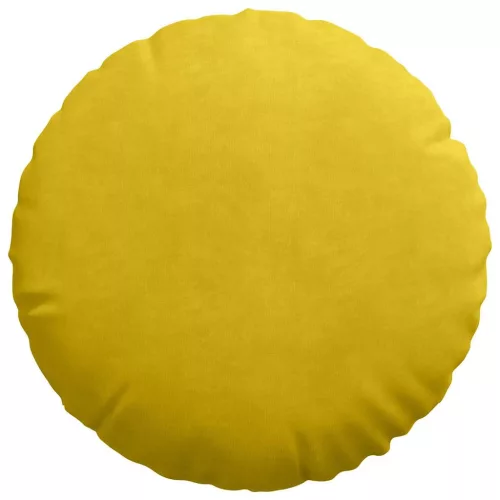 Ülőpárnák 2 pcs Sárga Ø 40 x 13 cm Bársony