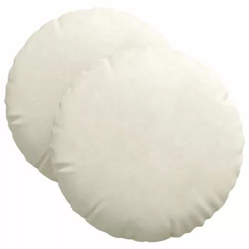 Ülőpárnák 2 pcs Krém Ø 40 x 13 cm Bársony