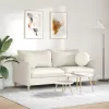 Ülőpárnák 2 pcs Krém Ø 40 x 13 cm Bársony