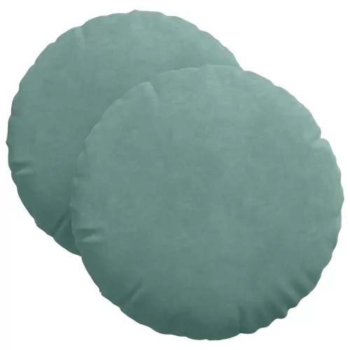 Ülőpárnák 2 pcs Tengeri Zöld Ø 40 x 13 cm Bársony