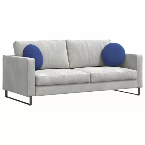 Ülőpárnák 2 pcs Rendőrségi kék Ø 40 x 13 cm Bársony