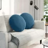 Ülőpárnák 2 pcs Kék Ø 40 x 13 cm Bársony