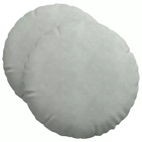 Ülőpárnák 2 pcs Világosszürke Ø 40 x 13 cm Bársony