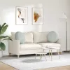 Ülőpárnák 2 pcs Világosszürke Ø 40 x 13 cm Bársony