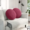 Ülőpárnák 2 pcs Bordó Ø 40 x 13 cm Bársony