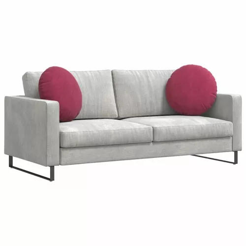 Ülőpárnák 2 pcs Bordó Ø 40 x 13 cm Bársony