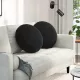 Ülőpárnák 2 pcs Fekete Ø 40 x 13 cm Bársony