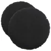Ülőpárnák 2 pcs Fekete Ø 40 x 13 cm Bársony