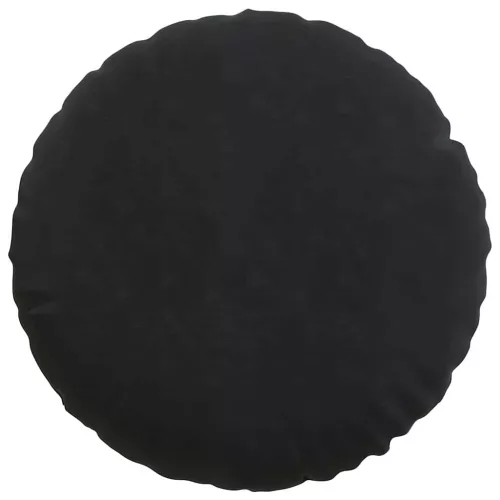 Ülőpárnák 2 pcs Fekete Ø 40 x 13 cm Bársony