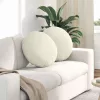 Ülőpárnák 2 pcs Krém Ø 40 x 13 cm Bársony