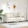 Ülőpárnák 2 pcs Krém Ø 40 x 13 cm Bársony