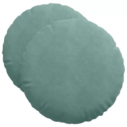 Ülőpárnák 2 pcs Tengeri Zöld Ø 40 x 13 cm Bársony