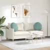Ülőpárnák 2 pcs Tengeri Zöld Ø 40 x 13 cm Bársony