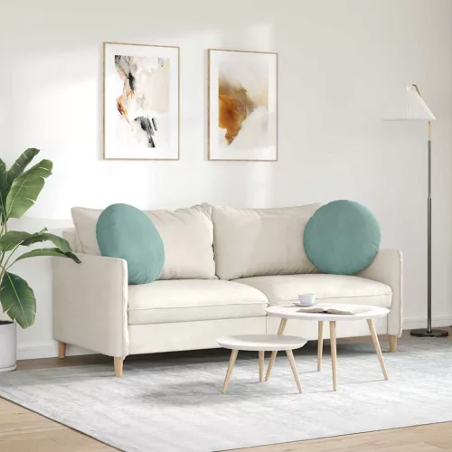 Ülőpárnák 2 pcs Tengeri Zöld Ø 40 x 13 cm Bársony