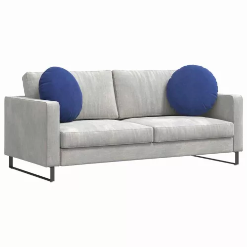 Ülőpárnák 2 pcs Rendőrségi kék Ø 40 x 13 cm Bársony