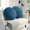 Ülőpárnák 2 pcs Kék Ø 40 x 13 cm Bársony