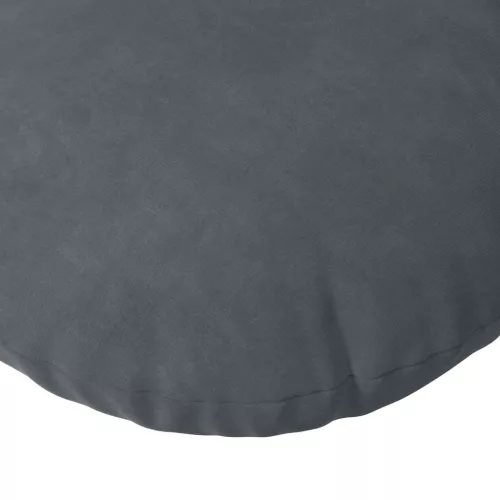 Ülőpárnák 2 pcs Sötétszürke Ø 40 x 13 cm Bársony