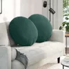 Ülőpárnák 2 pcs Sötétzöld Ø 40 x 13 cm Bársony
