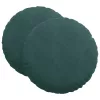 Ülőpárnák 2 pcs Sötétzöld Ø 40 x 13 cm Bársony