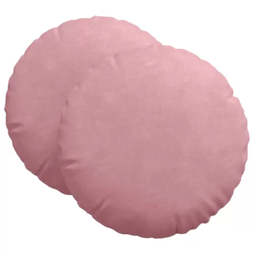 Ülőpárnák 2 pcs Rózsaszín Ø 40 x 13 cm Bársony
