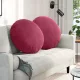 Ülőpárnák 2 pcs Bordó Ø 40 x 13 cm Bársony