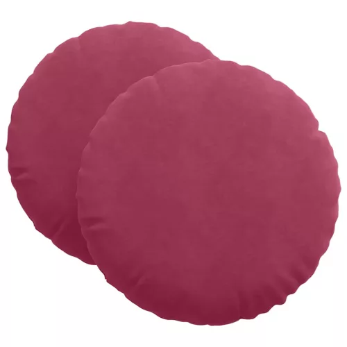 Ülőpárnák 2 pcs Bordó Ø 40 x 13 cm Bársony
