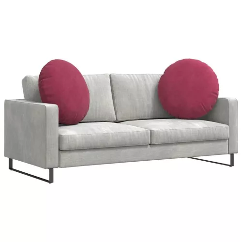 Ülőpárnák 2 pcs Bordó Ø 40 x 13 cm Bársony