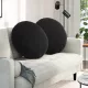 Ülőpárnák 2 pcs Fekete Ø 40 x 13 cm Bársony