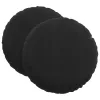 Ülőpárnák 2 pcs Fekete Ø 40 x 13 cm Bársony
