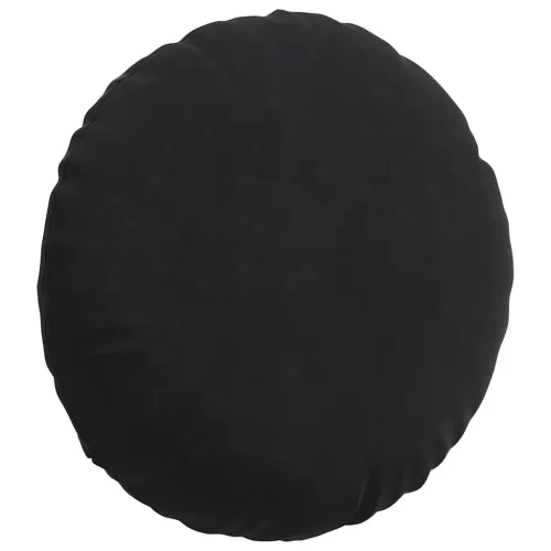 Ülőpárnák 2 pcs Fekete Ø 40 x 13 cm Bársony