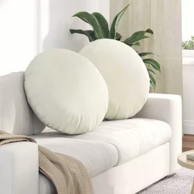 Ülőpárnák 2 pcs Krém Ø 40 x 13 cm Bársony
