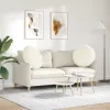 Ülőpárnák 2 pcs Krém Ø 40 x 13 cm Bársony