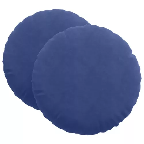Ülőpárnák 2 pcs Rendőrségi kék Ø 40 x 13 cm Bársony
