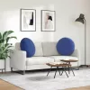 Ülőpárnák 2 pcs Rendőrségi kék Ø 40 x 13 cm Bársony