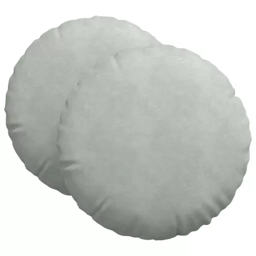 Ülőpárnák 2 pcs Világosszürke Ø 40 x 13 cm Bársony