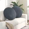 Ülőpárnák 2 pcs Sötétszürke Ø 40 x 13 cm Bársony