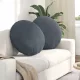 Ülőpárnák 2 pcs Sötétszürke Ø 40 x 13 cm Bársony