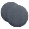 Ülőpárnák 2 pcs Sötétszürke Ø 40 x 13 cm Bársony