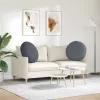 Ülőpárnák 2 pcs Sötétszürke Ø 40 x 13 cm Bársony