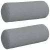 Hengerpárnák 2 pcs Világosszürke Ø 15 x 40 cm szövet
