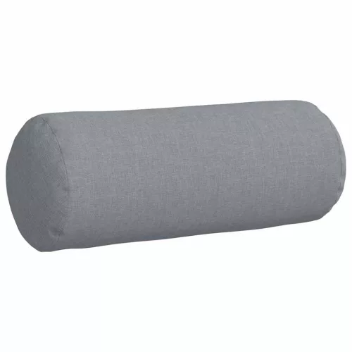 Hengerpárnák 2 pcs Világosszürke Ø 15 x 40 cm szövet