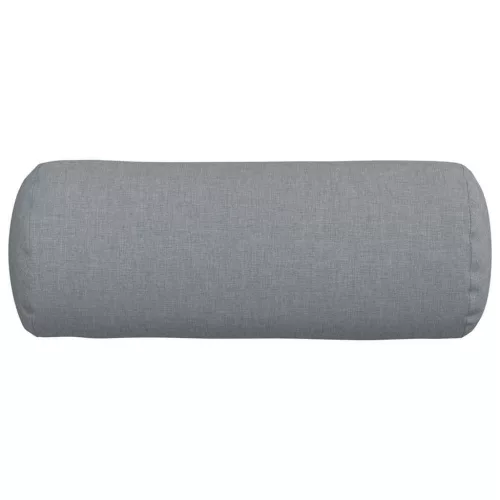 Hengerpárnák 2 pcs Világosszürke Ø 15 x 40 cm szövet