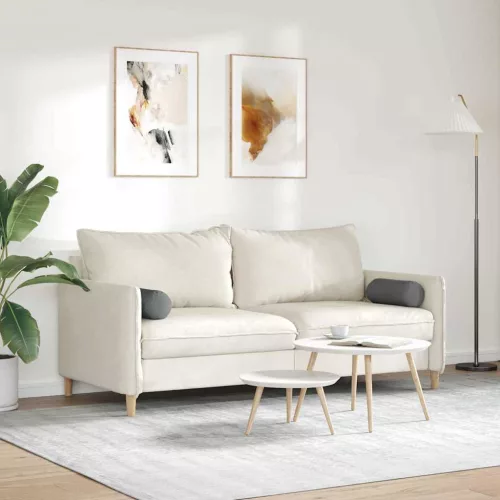 Hengerpárnák 2 pcs Sötétszürke Ø 15 x 40 cm szövet